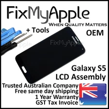 Samsung Galaxy S5 G900 OEM Gold LCD Touch Screen Digitizer Assembly Replacement