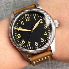 39mm Tandorio Black Dial Sapphire Glass Japan NH35A Automatic Mens Wrist Watch