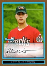 2009 Bowman Prospects Gold #BP76 Pat McAnaney Arizona Diamondbacks