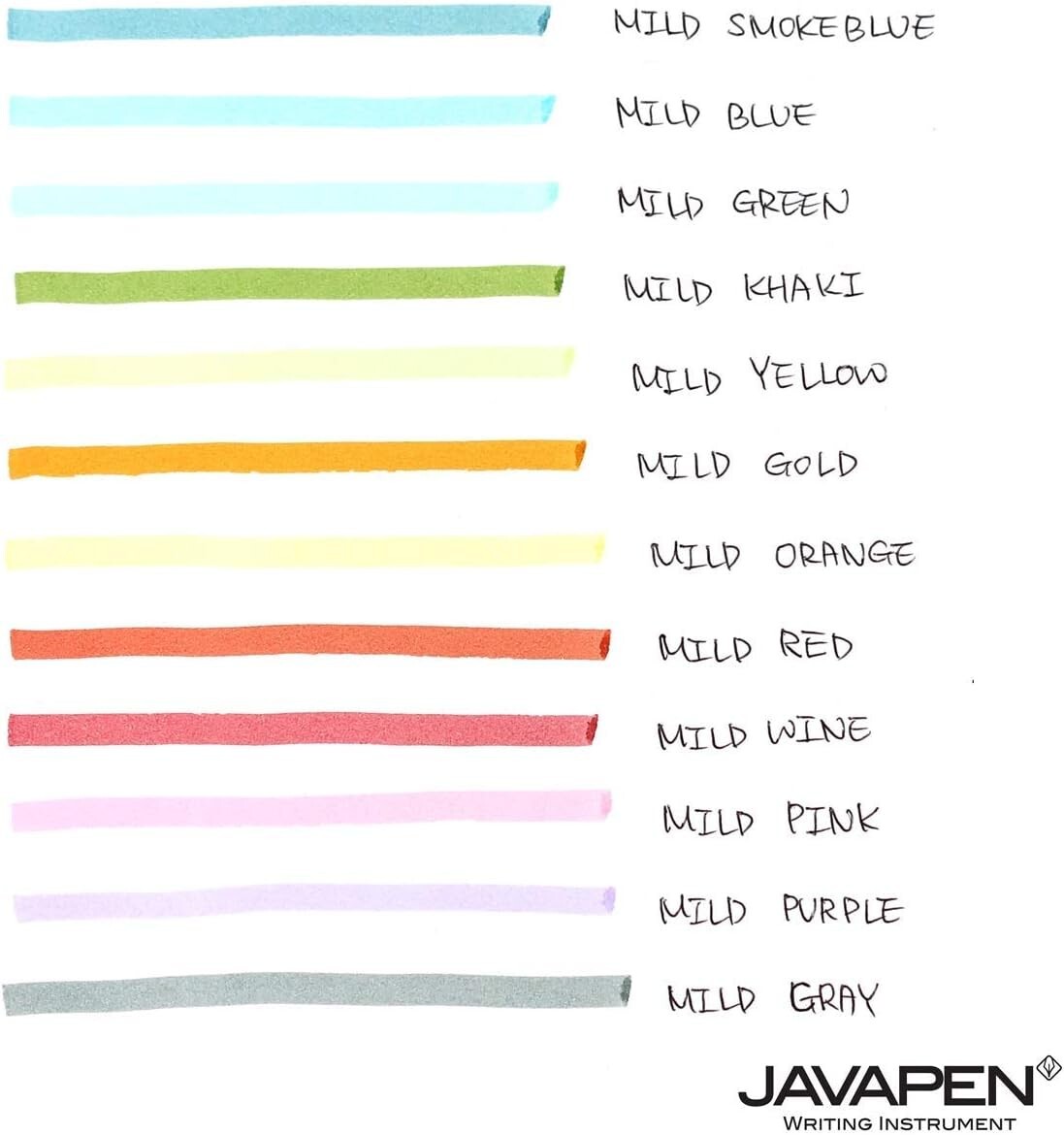 NW JVPEN Highlighter Office Supplies - Rainbow Pastel Highlighter Brush Chise