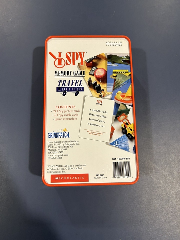 I Spy Memory Game Travel Edition Scholastic Briarpatch Brain Cognitive i-spy-memory-game-travel-edition-scholastic-briarpatch-brain-cognitive