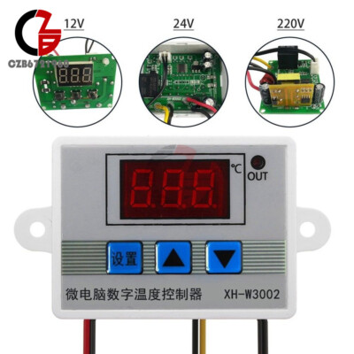 XH-W3002 12V Digital LED Temperature Controller Microcomputer Thermostat Sensor