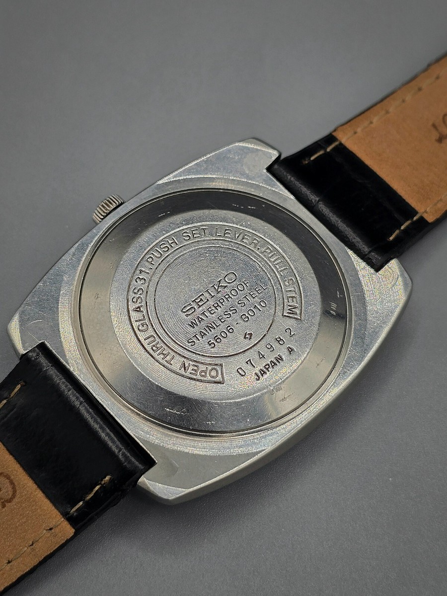 Exc] Seiko Lord Matic 5606-7140 Silver Automatic Vintage
