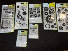 Inkadinkado-Stamp Set Clear Stamps NEW! Over (50)