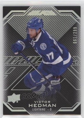 2016-17 UD Black 61/299 Victor Hedman #26 a3q