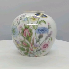 Vtge Aynsley WILD TUDOR England Fine English Bone China Rosebud Vase 3" Tall