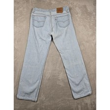 Vintage Levi's 501 Jeans Mens 36x30 Fit 34x30 Blue Button Fly USA Made 90s Read