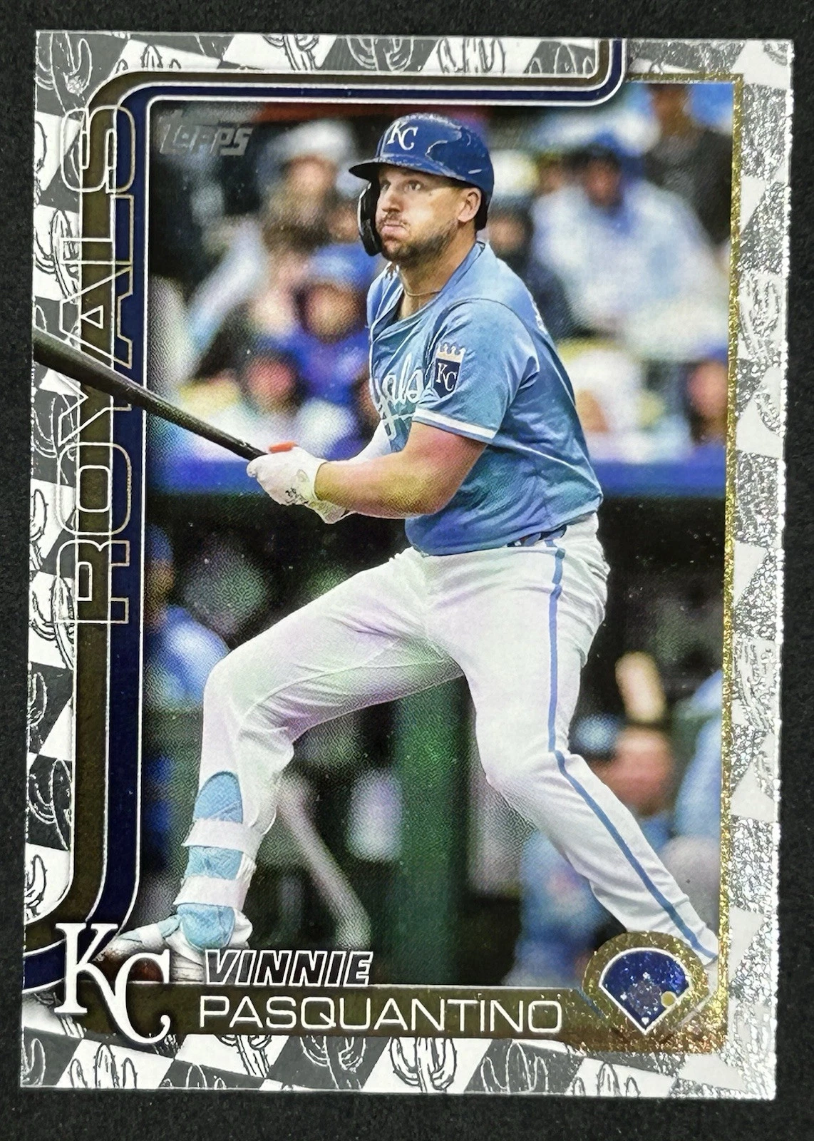 2025 Topps Series 1 Baseball Spring Training Foil Vinnie Pasquantino #349 Royals