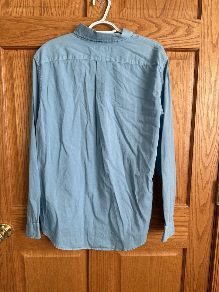 NWT Vineyard Vines Slim Fit Tucker Shirt Men’s L Blue Ribbed Long Sleeve - Image 2 of 4