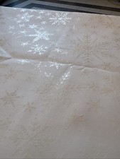 Christmas Snowflakes Fabric White on White Snow Cotton 3 Yards