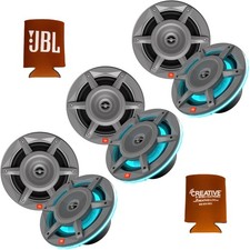 JBL 3 Pairs MARINESTADIUM82 8" 2 Way RGB LED Speakers - GRAY
