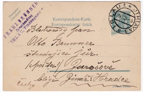 Iglau,Jihlava,5 Heller Ganzsache (Deutsch-Böhm.),1905  (54)