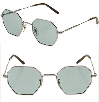 OLIVER PEOPLES HOLENDER OV1312 Silver Blue Eyeglasses Optical Frame 47 mm 1312