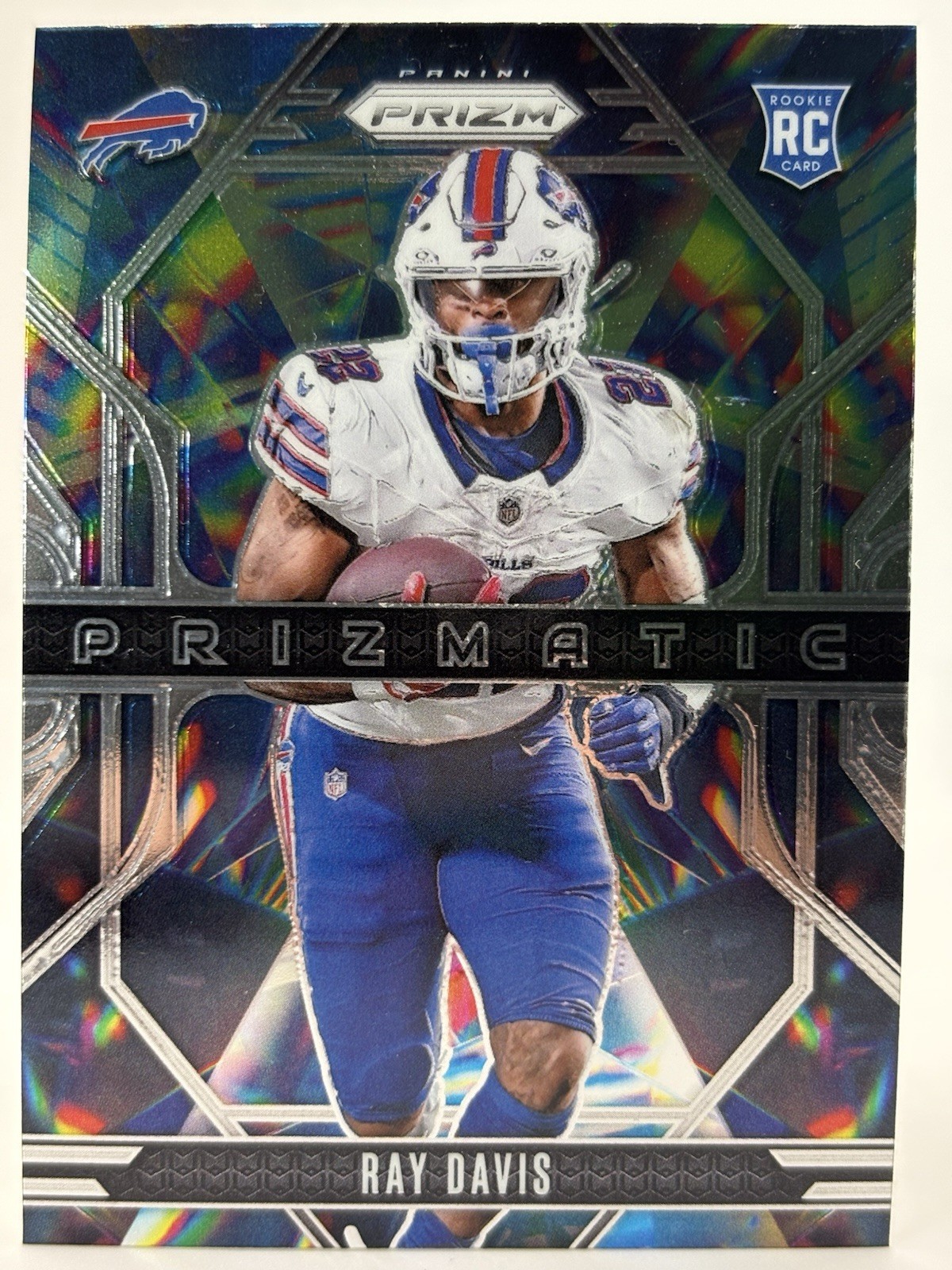 2024 Panini Prizm - Prizmatic Ray Davis #18 Silver Prizm (RC) - Bills - NM
