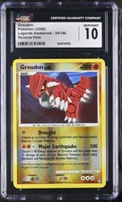 GROUDON 29/146 REVERSE HOLO LEGENDS AWAKENED POKEMON CGC 10  (POP 3) LOW POP on eBay