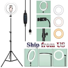 10" LED Ring Light w/Selfie Stick & Tripod Stand Kit for Phone Video Live Stream