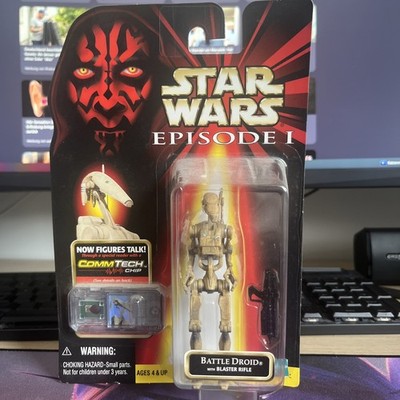 Star Wars BATTLE DROID Commtech Chip Episode 1 Collection 1 USA moc Neu