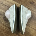 Bobs Women Sz 9 Tan Beige Memory Foam Slip On Flats Striped Back *Stains *Read — photo 8