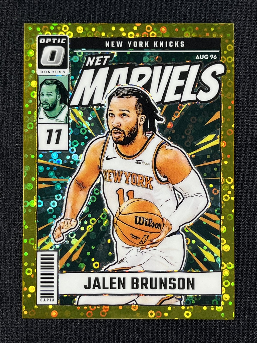 2024-25 Panini Donruss Optic Jalen Brunson #22 Gold Disco Prizm Net Marvels /10