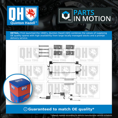Brake Shoe Fitting Kit fits FORD ESCORT 1.6 Rear 90 to 94 With ABS QH Quality