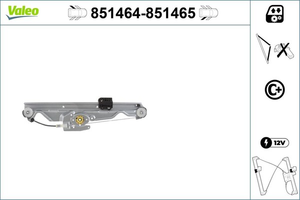 Valeo Fensterheber 851464 FüR Bmw 5Er E60 Touring E61 520 523 525 Xdrive 530 535-image