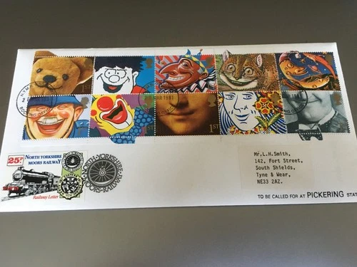 GB STAMPS NORTH YORKSHIRE MOORS RAILWAY FIRST DAY COVER 1991 GREETINGS
