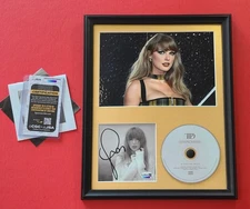 Taylor Swift The Tortured Poets Department Signed Autographed CD FRAMED JSA 