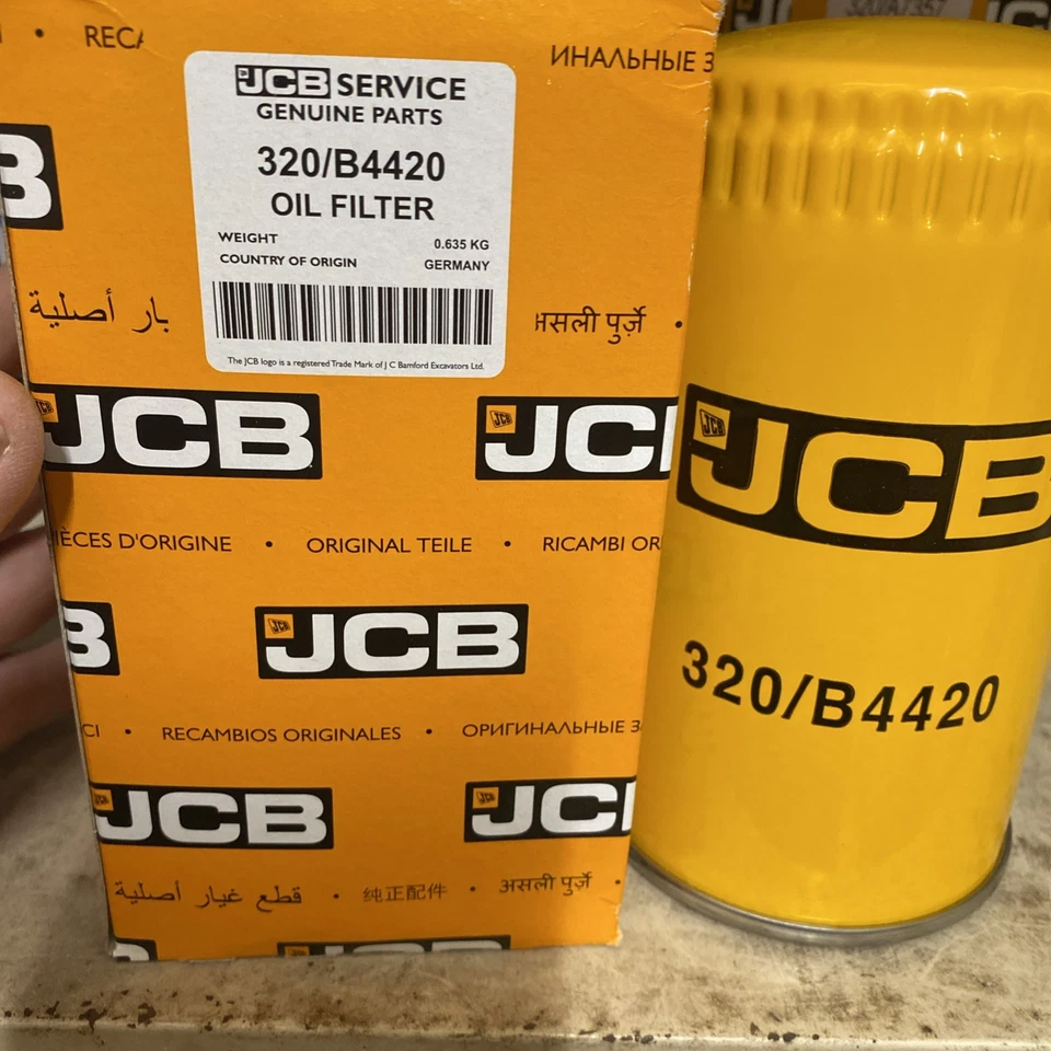 JCB BACKHOE- GENUINE JCB ENGINE OIL FILTER (PART# 320/04134 320/04133 320/B4420) - Image 3 of 4