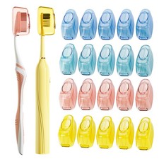 20Pcs Travel Toothbrush Head Covers Portable Case Protector for Home and Outdoor