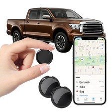 2-Pack Mini GPS Trackers for Vehicles, Real-Time Car Locator, Find My iOS Only 