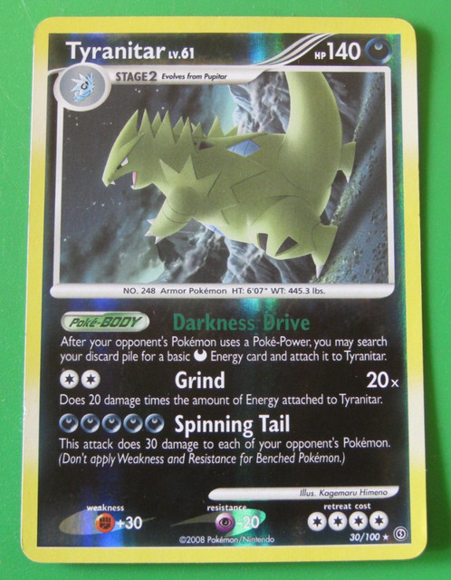 Tyranitar [Reverse Holo] #30 (Stormfront (2008))