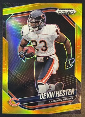 2025 Panini Prizm Black Devin Hester True Gold Prizm /10 #21 Chicago Bears HOF