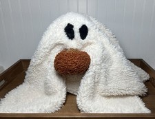 Pottery Barn GUS The Ghost with Pumpkin Halloween Decorative Pillow