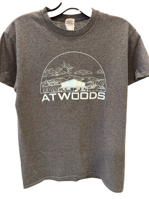 #ad Atwoods Short Sleeve T Shirt Men Women Size S Adult Unisex Crew Neck Graphic Tee $11.99
