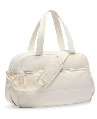 Gym Bag for Women, Travel Duffle Bags with Wet Pocket, Medium, Beige