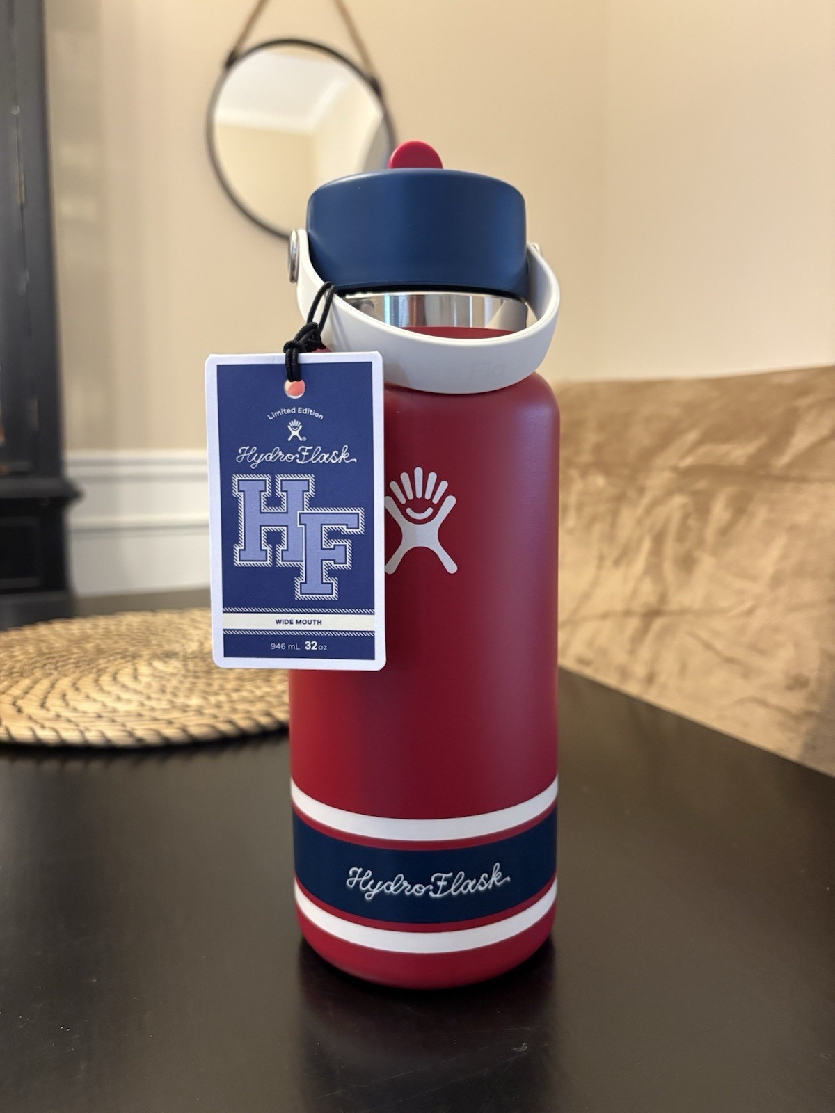 Red Blue Straw Lid