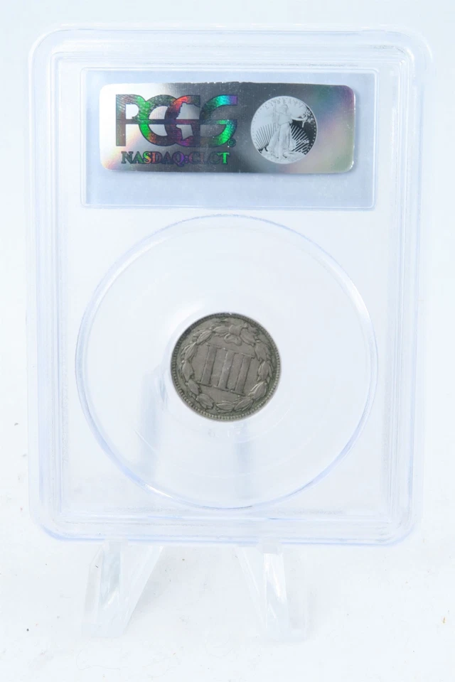 1869-P PCGS VF30 Three (3) Cent Nickel Business Strike 3CN - Image 2 of 2