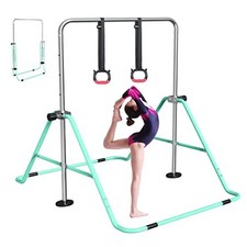 FBSPORT Gymnastics Bar, Folding Horizontal Bar Gymnastics Equipment for Kids Hom