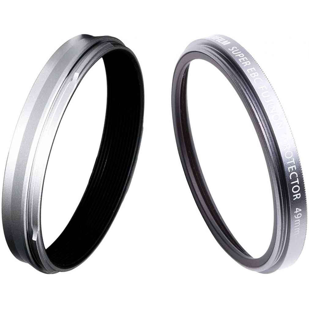 Fujifilm X100V Kit PRF-49 Filter Adapter Ring AR-X100 Silver | eBay