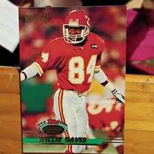 1993 Topps Stadium Club Willie Davis #312 Kansas City Chiefs Rookie Card. rookie card picture