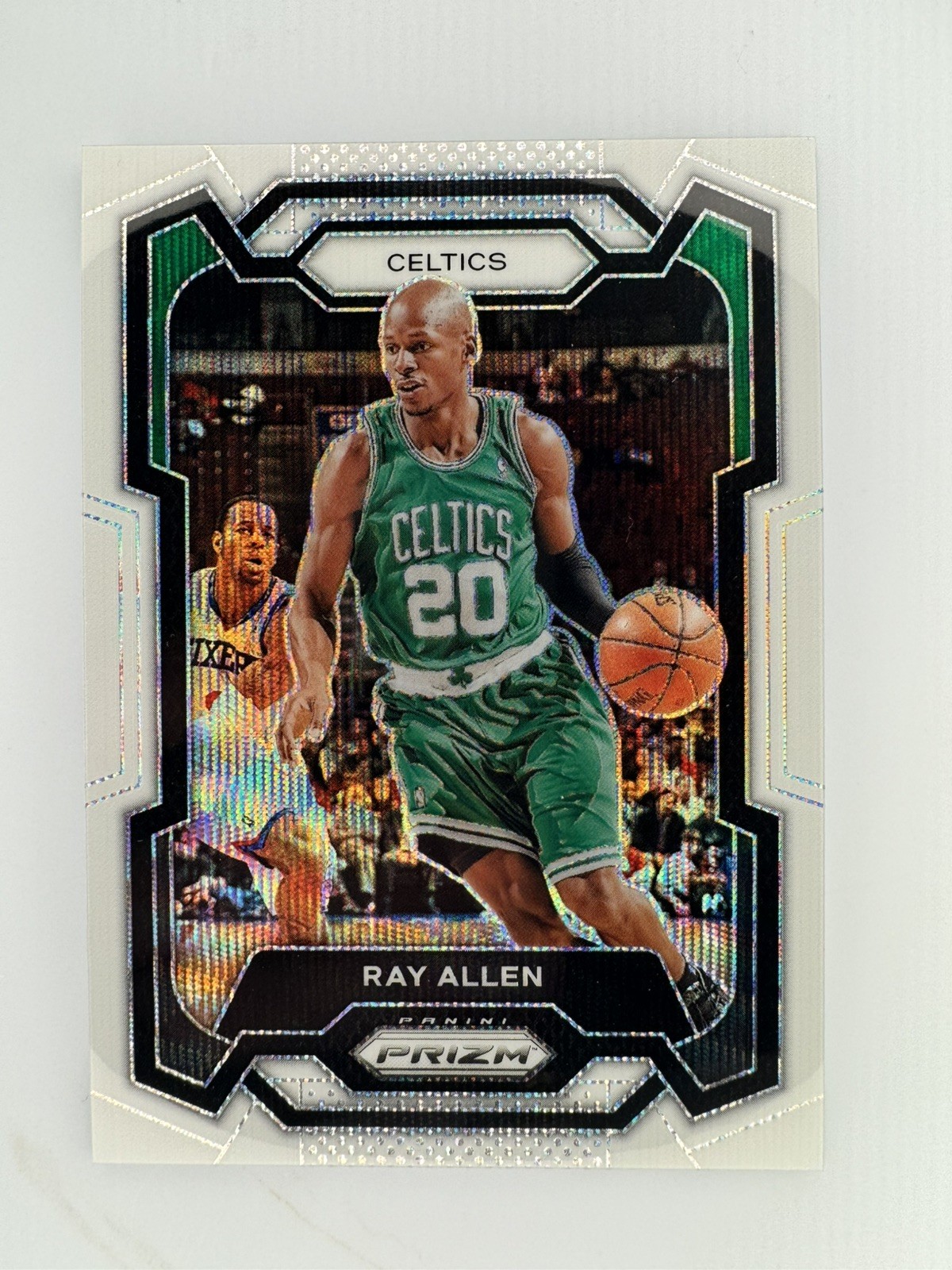 2023-24 Panini Prizm 19/38 Ray Allen Prizms White Wave Celtics