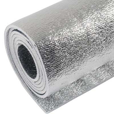 Halero 5mm Reflective Insulation Foam Core double side foil 40''×80'', Silver