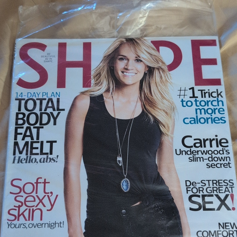 Shape Magazine Carrie Underwood Cover Health Fitness Weight Loss English