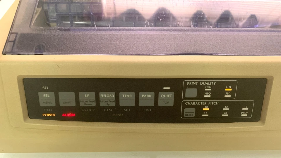 OKI Microline 320 Turbo 9 Pin Dot Matrix Printer Model GE 7000A - Image 2 of 4