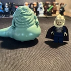LEGO Star Wars Jabba The Hutt Minifigure SW0071 And Bib Fortuna sw0076