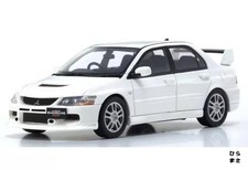 1/43 Mitsubishi Lancer Evolution IX MR White Miniature Car Diecast Detailed