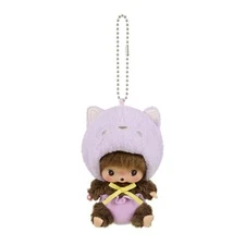 Sekiguchi Bebichhichi ANIMAL Plush doll Keychain CAT Japan NEW Monchhichi