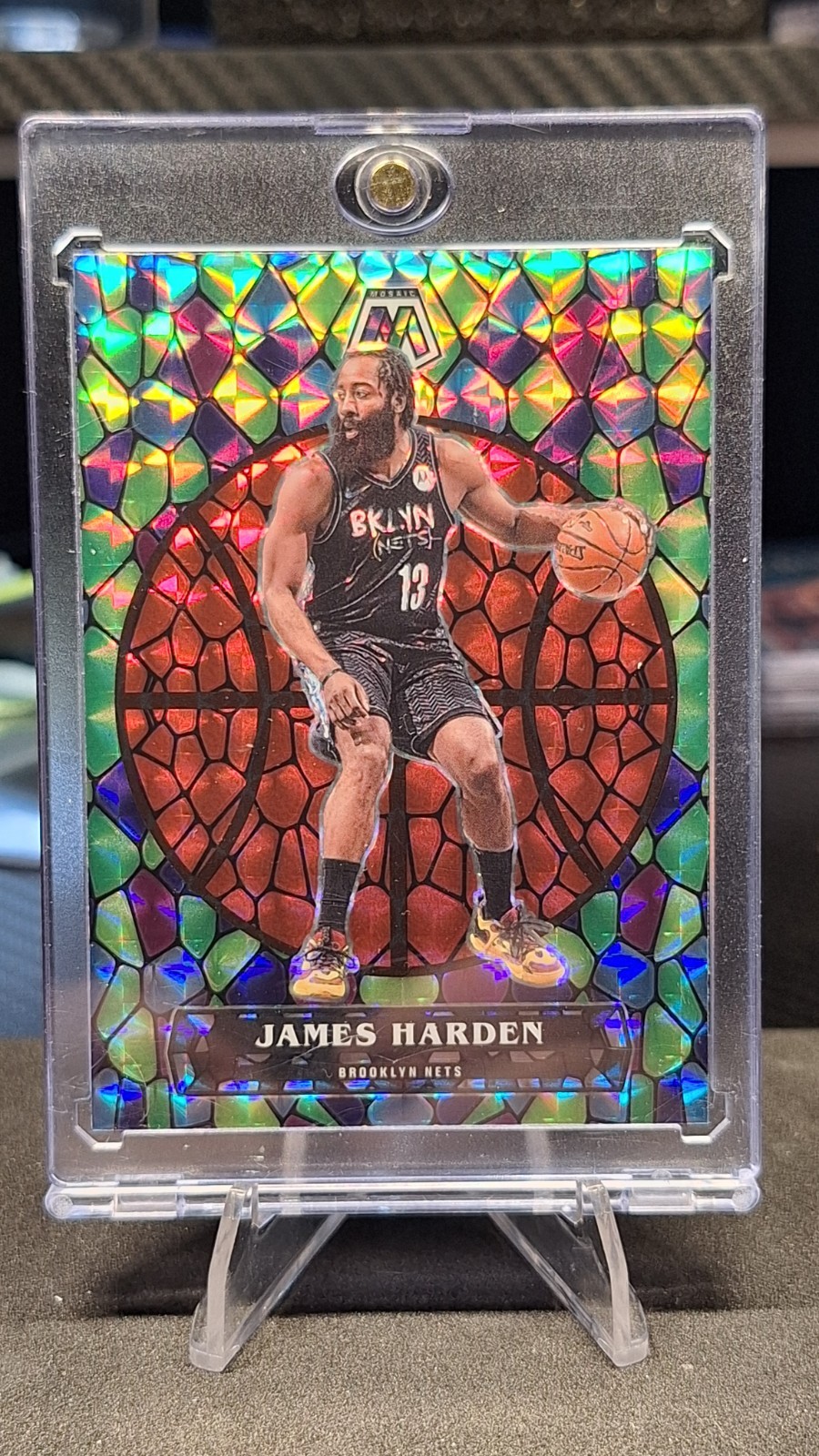 JAMES HARDEN Stained Glass CASE HIT ! 2020 Panini Mosaic SP