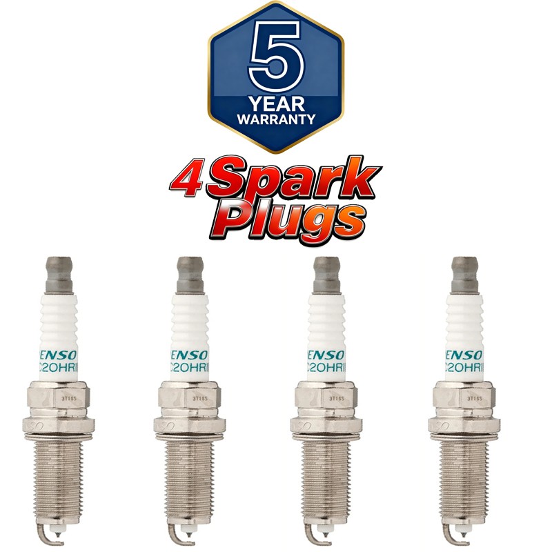 Set of 4 Denso Spark Plugs For INFINITI 22401-JK01D FXE24HR11 3457 For NISSAN