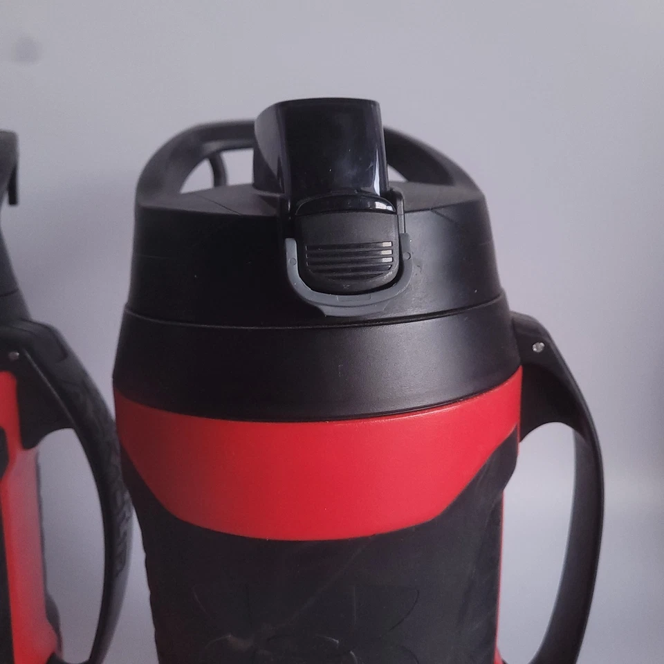 Under Armour 64oz Playmaker Jug Insulated Water Bottle w/ Handle Red Lot Of 2 - Image 4 of 4